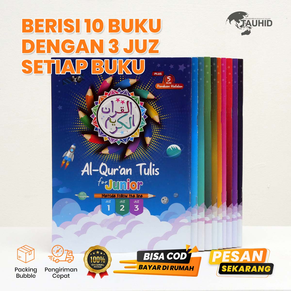 Alquran tulis for junior 30 juz total 10 buku